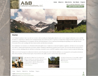 A&B Cultural Consultants, Louisville CO, web design by SageBizWeb and MadLab Media Group