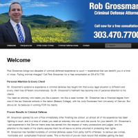 SEO and social media strategies for Denver area attorney Rob Grossman extensively utilizing WordPress plugins from this theme designed by Mad Lab Media Group of Longmont.